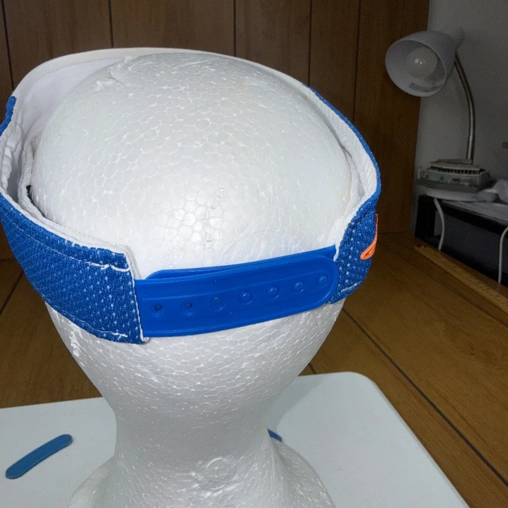 Garb PGA Jr League Kids Golf‎ Visor White Blue Snapback Hat Ages 5-12